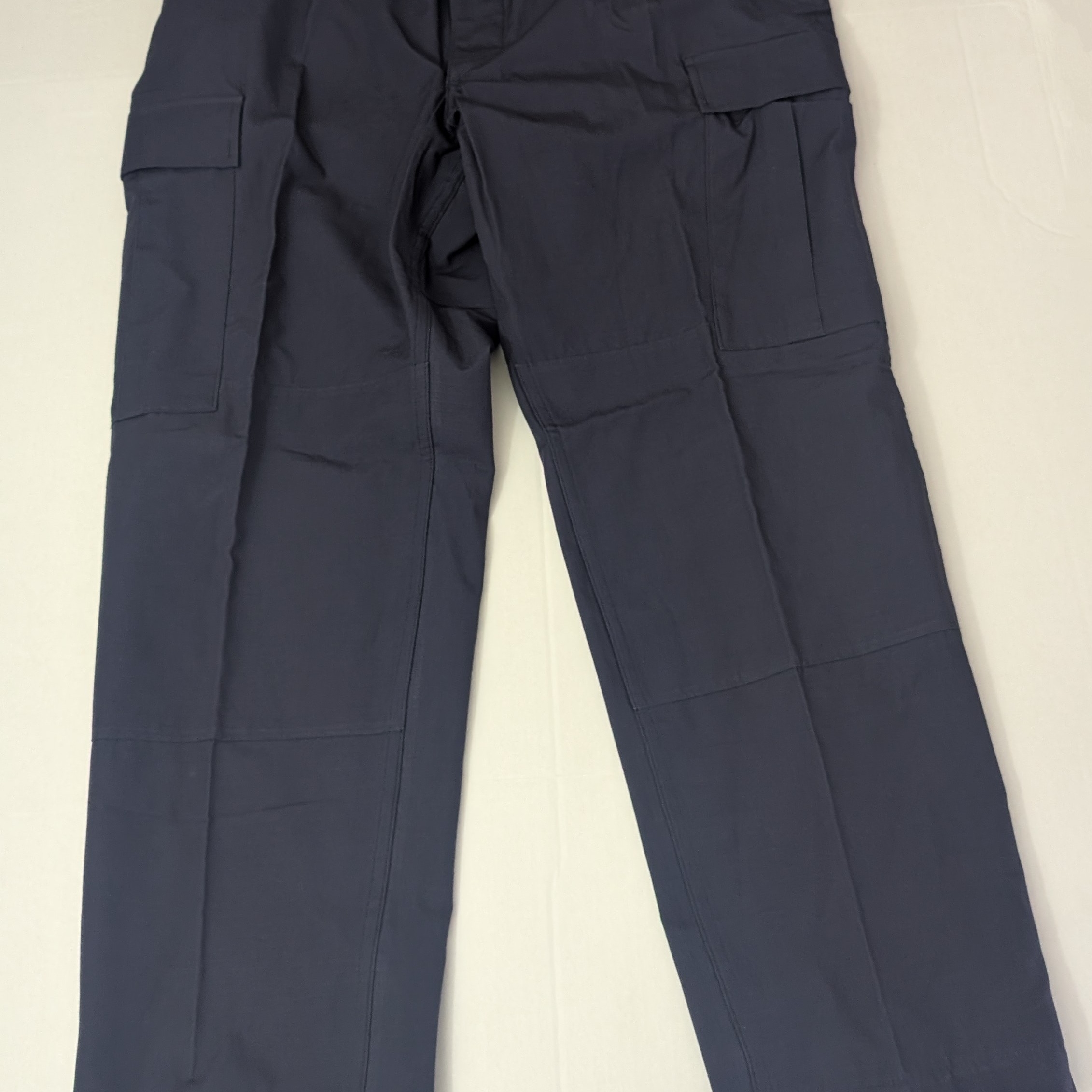 Propper Bdu Pants Trouser Combat Navy Blue 100% Cotton Ripstop Mens Large Short